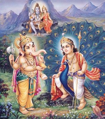Kartikeya-and-Ganesha